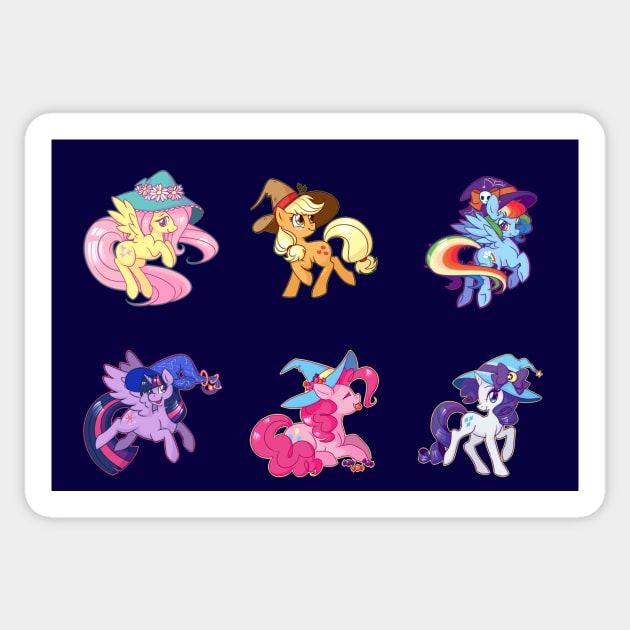 Halloween Ponies Sticker by Eiskafe